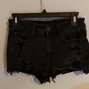 -Black pair of Jean shorts -